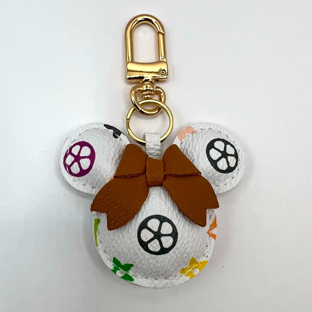 NEW Monogram Mouse Keychain Bag Charm